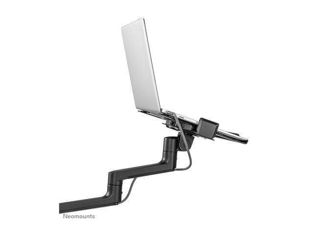 Neomounts DS20-425BL2 - Mounting kit (desk clamp mount, desk grommet, notebook tray, monitor arm, VESA adapter, notebook tray arm) - full-motion adjustable arm - for LCD display / notebook - steel - black - screen size: 17\"-27\" (LCD display) / 11.6\"-17.3\" (notebook)