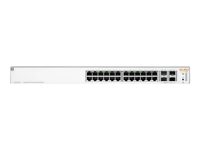 HPE Networking Instant On 1930 24G Class4 PoE 4SFP/SFP+ 370W Switch - Switch - L3 - Managed - 24 x 10/100/1000 (PoE) + 4 x 1 Gigabit / 10 Gigabit SFP+ - rack-mountable - PoE (370 W)