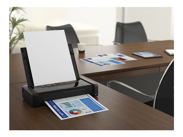 Epson WorkForce WF-110W - Printer - colour - ink-jet - A4 - 5760 x 1440 dpi - up to 7 ppm (mono) / up to 4 ppm (colour) - capacity: 20 sheets - USB 2.0, Wi-Fi(n)