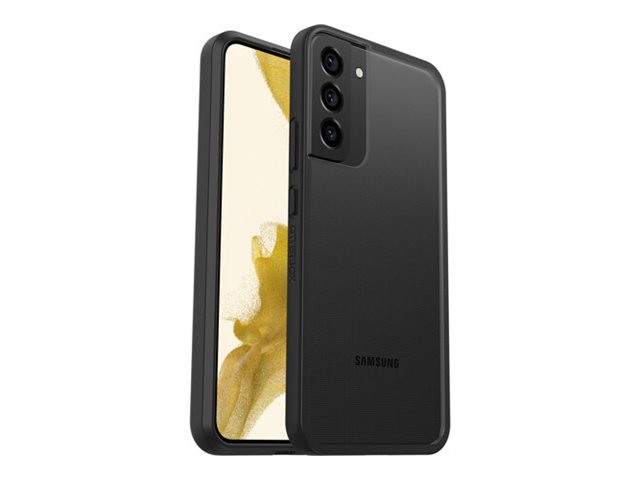 OtterBox React Series - Back cover for mobile phone - polycarbonate, thermoplastic elastomer (TPE) - clear, black crystal - for Samsung Galaxy S22+