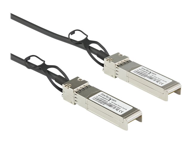 StarTech.com Dell EMC DAC-SFP-10G-3M Compatible 3m 10G SFP+ to SFP+ Direct Attach Cable Twinax, 10GbE SFP+ Copper DAC 10 Gbps Low Power Passive Mini GBIC/Transceiver Module DAC, SFP Plus - Lifetime Warranty (DACSFP10G3M) - 10GBase direct attach cable - SFP+ (P) latched to SFP+ (P) latched - 3 m - twinaxial - passive