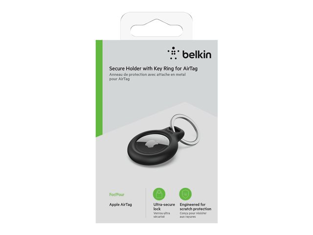 Belkin Secure Holder with Keyring for AirTag - Black