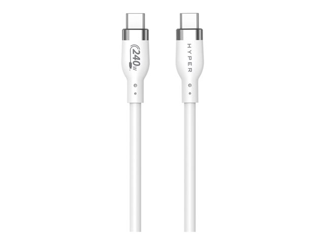 HyperJuice - USB cable - 24 pin USB-C (M) to 24 pin USB-C (M) - USB 2.0 - 2 m - USB Power Delivery (240W), extended power range (EPR) 