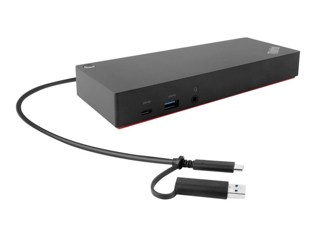 Lenovo ThinkPad Hybrid USB-C with USB-A Dock - Docking station - USB-C - 2 x HDMI, 2 x DP - 1GbE - 135 Watt - Campus