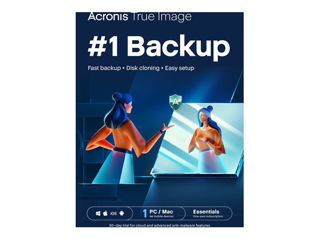 Acronis True Image Essentials Subscription 1 Computer - 1 year subscription ESD
