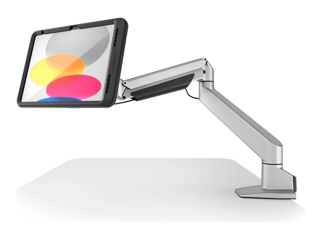 Compulocks iPad 10th-11th (A16) Gen PowerMove Articulating Arm Mount Black - Mounting kit (stand) - for tablet - black, silver - screen size: 10.9\" - desk-mountable - for Apple 10.9-inch iPad (10th generation)
