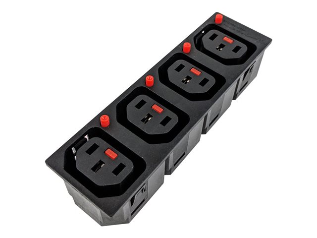 IEC LOCK 4X C13 OUTLET. 1 stk