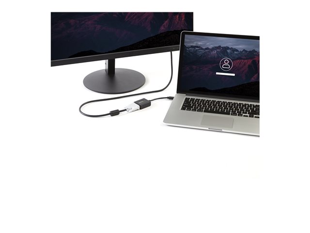 StarTech.com Mini DisplayPort to DVI Adapter - 1920x1200 ? Thunderbolt 2 ? mDP to DVI Converter for Your Mini DP MacBook or PC (MDP2DVI) - DVI adapter - Mini DisplayPort (M) to DVI-I (F) - 10.2 cm - black - for P/N: DP2MDPMF3, DVIDDMM1, DVIDDMM10M, DVIDDMM25, DVIDDMM2M, DVIDDMM3M, DVIDDMM5M