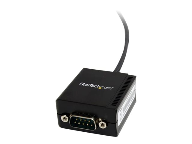 StarTech.com USB to Serial Adapter - Optical Isolation - USB Powered - FTDI USB to Serial Adapter - USB to RS232 Adapter Cable (ICUSB2321FIS) - Serial adapter - USB - RS-232 - black