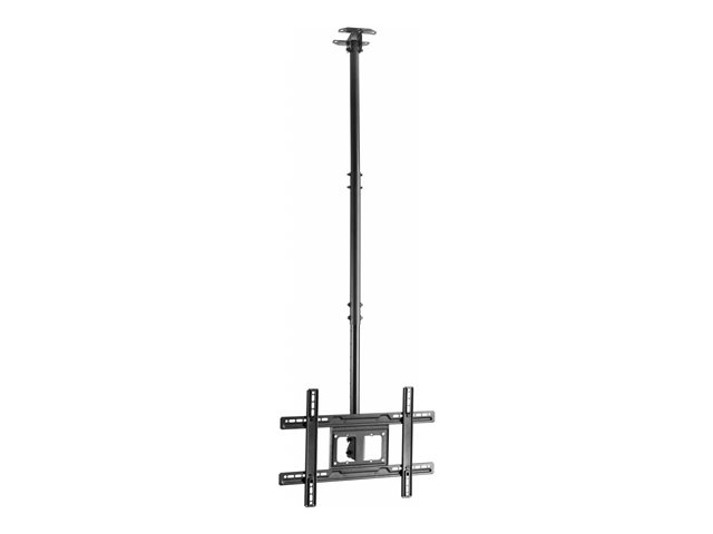 VISION Display Ceiling Mount - LIFETIME WARRANTY - fits monitors and displays 32-75\" with VESA sizes from 100 x 100 to 600 x 400 - distance from ceiling to centre of screen 707-1577 mm / 27.8-62.1\" - tilt adjustment -5 to 25 degrees - swivel adjustment 60 degrees - SWL 50 kg / 110 lb - cable management - black