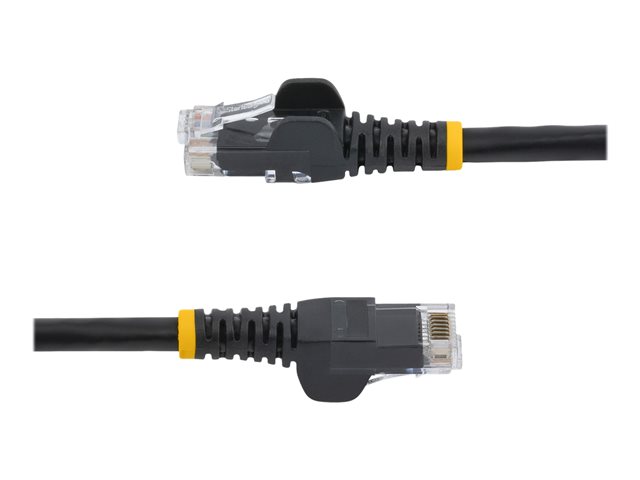 StarTech.com 2m CAT6 Ethernet Cable, 10 Gigabit Snagless RJ45 650MHz 100W PoE Patch Cord, CAT 6 10GbE UTP Network Cable w/Strain Relief, Black, Fluke Tested/Wiring is UL Certified/TIA - Category 6 - 24AWG (N6PATC2MBK) - Patch cable - RJ-45 (M) to RJ-45 (M) - 2 m - UTP - CAT 6 - molded, snagless - black