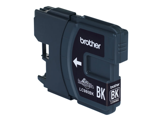 Brother LC980BK - Black - original - ink cartridge - for Brother DCP-145, 163, 167, 193, 195, 197, 365, 373, 375, 377, MFC-250, 255, 290, 295, 297