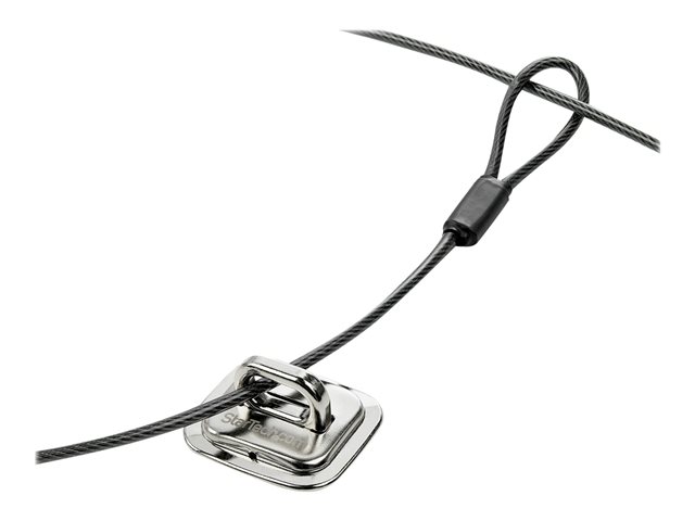 StarTech.com Laptop Cable Lock Anchor - Zinc Alloy - Computer Security Cable Anchor - Desk Mount Security Anchor Point - Screw-On Lock Anchor (LTANCHOR) - Lock anchor - silver - for P/N: LTLOCKNBL