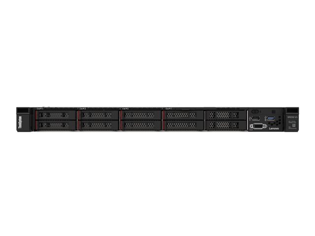 Lenovo ThinkSystem SR250 V3 7DCL - Server - rack-mountable 1U - 1-way - 1 x Xeon E-2436 / up to 5 GHz - RAM 32 GB - hot-swap 2.5\" bay(s) - no HDD - Matrox G200 - Gigabit Ethernet - no OS - monitor: none