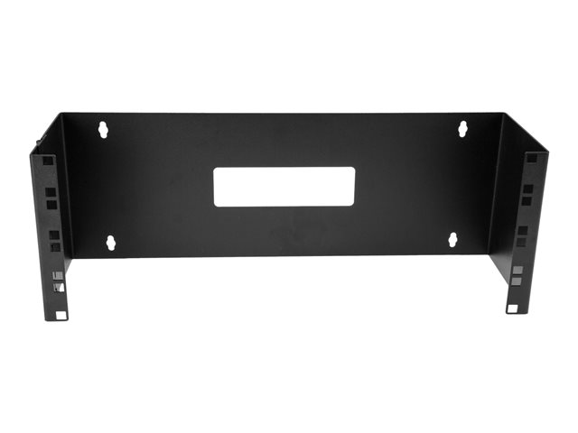 StarTech.com 4U Hinged Wall Mount Patch Panel Bracket - 6 inch Deep - 19\" Patch Panel Swing Rack for Shallow Network Equipment- 33lbs (WALLMOUNTH4) - Wall mount bracket - 4U - 19\"