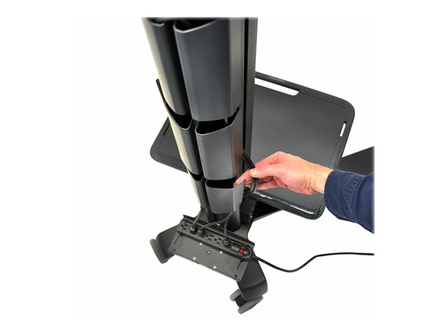 Ergotron Neo-Flex Mobile MediaCenter LD - Cart - Constant Force Technology - for LCD display - aluminium, steel, ABS plastic, zinc alloy, composite plastic - black - screen size: 27\"-60\"