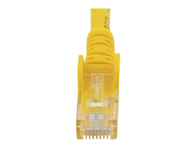 StarTech.com 7m CAT6 Ethernet Cable, 10 Gigabit Snagless RJ45 650MHz 100W PoE Patch Cord, CAT 6 10GbE UTP Network Cable w/Strain Relief, Yellow, Fluke Tested/Wiring is UL Certified/TIA - Category 6 - 24AWG (N6PATC7MYL) - Patch cable - RJ-45 (M) to RJ-45 (M) - 7 m - UTP - CAT 6 - snagless - yellow