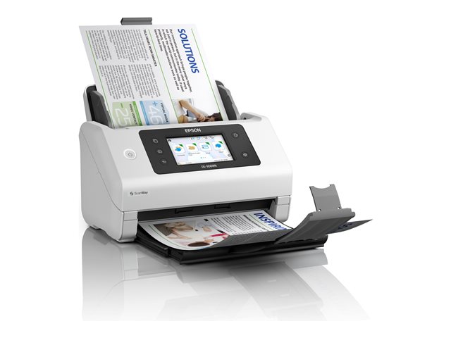 Epson WorkForce DS-900WN - Document scanner - Duplex - A4/Legal - 600 dpi x 600 dpi - up to 70 ppm (mono) / up to 70 ppm (colour) - ADF (100 sheets) - up to 11000 scans per day - USB 3.2 Gen 1x1, Gigabit LAN, Wi-Fi