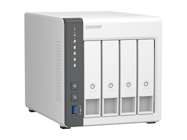 QNAP TS-433 - NAS server - 4 bays - SATA 6Gb/s - RAID RAID 0, 1, 5, 6, 10, JBOD, 50, 60 - RAM 4 GB - Gigabit Ethernet / 2.5 Gigabit Ethernet - iSCSI support