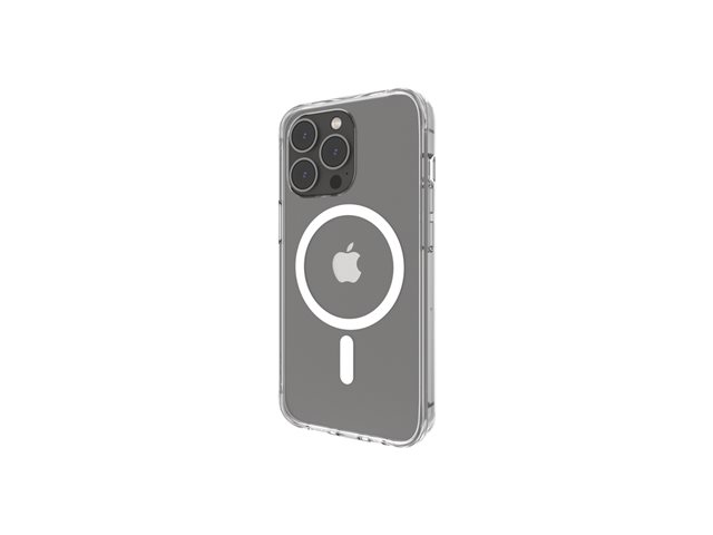 Belkin SheerForce - Back cover for mobile phone - magnetic - MagSafe compatibility - clear - thin, lightweight - for Apple iPhone 14 Pro