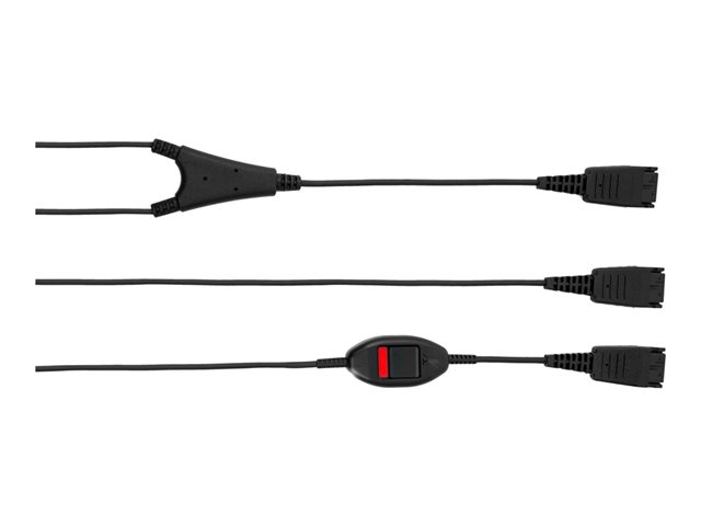 QD supervisor cord or /Y cord with Mute button included