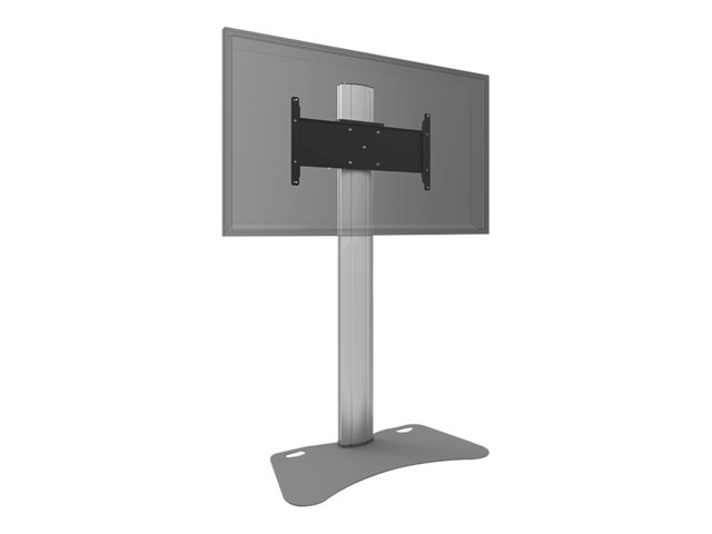 SmartMetals - Stand - fixed - for flat panel - dark grey aluminium - screen size: up to 90\"