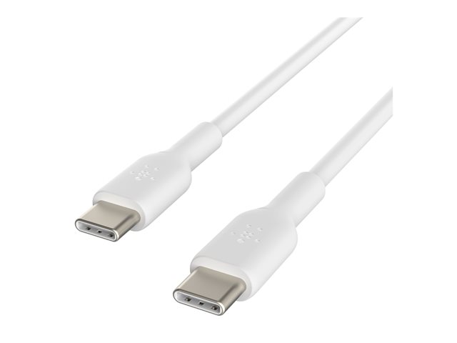 Belkin BoostCharge - USB cable - 24 pin USB-C (M) to 24 pin USB-C (M) - 2 m - white