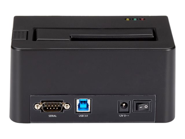 StarTech.com USB 3.0 Hard Drive Eraser Dock for 2.5\" & 3.5\" SATA SSD HDD + 4Kn Drive - LCD/ RS232 - Secure Erase HDD Wiper Docking Station (SDOCK1EU3P2) - Hard drive eraser - 2.5\" / 3.5\" - SATA 6Gb/s - black - for P/N: SVA12M5NA