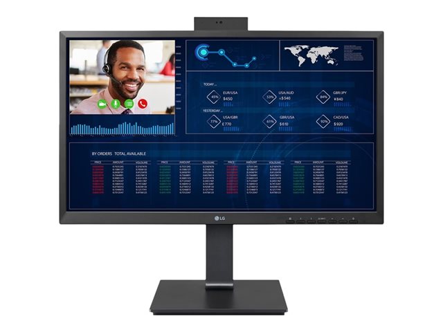 LG 24CQ651N-6N - Thin client - all-in-one 1 x Pentium Silver N6005 / up to 3.3 GHz - RAM 4 GB - SSD 256 GB - UHD Graphics - Gigabit Ethernet - no OS - monitor: LED 23.8\" 1920 x 1080 (Full HD) @ 75 Hz - matte black