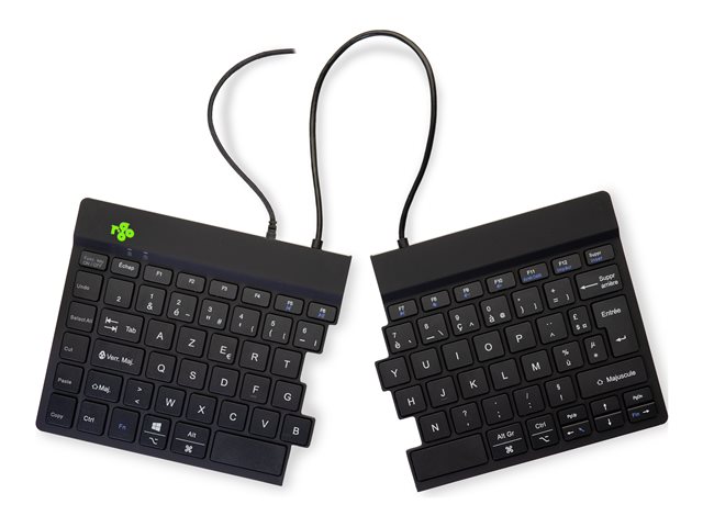 Split Ergo KB AZERTY (FR) zwart bedraad