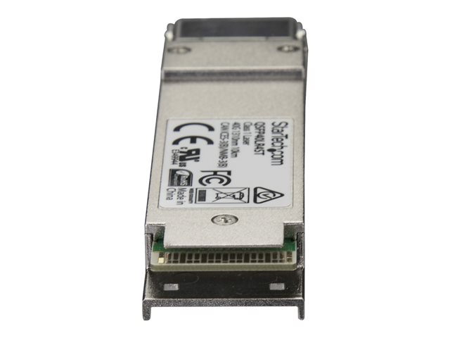 StarTech.com MSA Uncoded Compatible QSFP+ Module, 40GBASE-LR4, 40GbE Single Mode SMF Fiber Optic Transceiver, 40GE Gigabit Ethernet QSFP+, LC Connector 10km, 1270nm to 1330nm, DDM, 40Gbps - Lifetime Warranty (QSFP40LR4ST) - QSFP+ transceiver module - 40 Gigabit LAN - 40GBase-LR4 - LC single-mode - up to 10 km - 1270-1330 nm - for P/N: PEX40GQSFDPI, PEX40GQSFPI