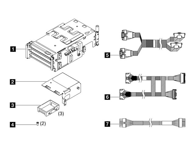 ThinkEdge SE455 V3 Riser2 Kit