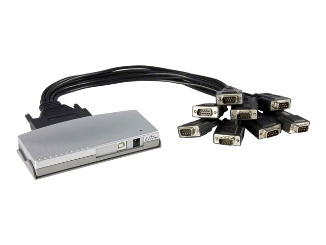 StarTech.com USB to Serial Adapter Hub - 8 Port - DB9 (9-pin) - USB Serial - FTDI USB to RS232 Adapter - USB Serial (ICUSB2328) - Serial adapter - USB 2.0 - RS-232 x 8