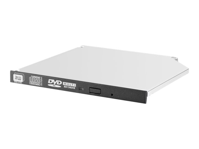 HPE - Disk drive - DVD±RW (±R DL) / DVD-RAM - 8x/8x/5x - Serial ATA - internal - HP jack black - for ProLiant DL20 Gen10, DL325 Gen10, DL360 Gen10, DL360 Gen9, ML30 Gen10