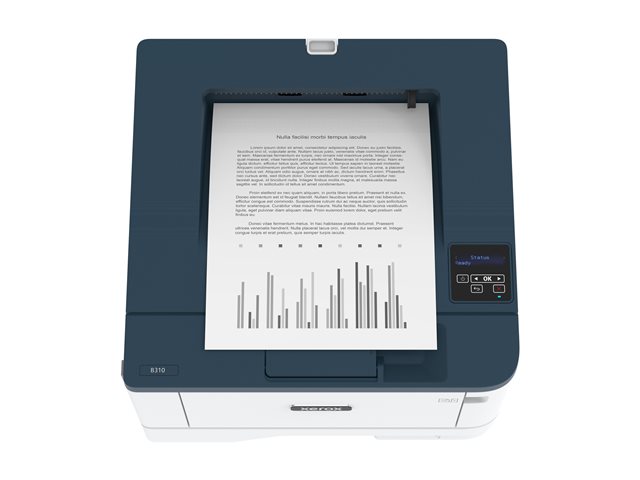Xerox B310 - Printer - B/W - Duplex - laser - A4/Legal - 600 x 600 dpi - up to 40 ppm - capacity: 350 sheets - USB 2.0, LAN, Wi-Fi(n) - Green World Alliance return programme