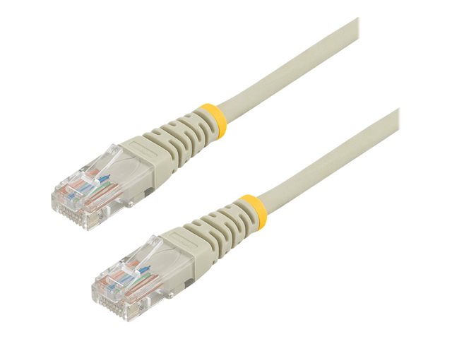StarTech.com 10m Gray Cat5e / Cat 5 Snagless Ethernet Patch Cable 10 m - Patch cable - RJ-45 (M) to RJ-45 (M) - 10 m - UTP - CAT 5e - stranded, snagless - grey