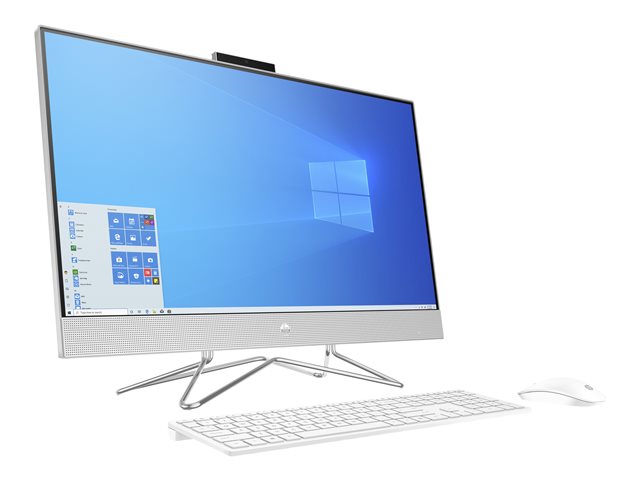 HP 27-dp1018nb - All-in-one - Core i5 1135G7 / 2.4 GHz - RAM 8 GB - SSD 512 GB - NVMe - Iris Xe Graphics - GigE - WLAN: 802.11a/b/g/n/ac, Bluetooth 5.0 - Win 10 Home 64-bit - monitor: LED 27\" 1920 x 1080 (Full HD) - keyboard: Belgium - natural silver