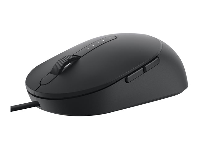 Dell MS3220 - Mouse - laser - 5 buttons - wired - USB 2.0 - black - with 3 Years Basic Hardware Warranty