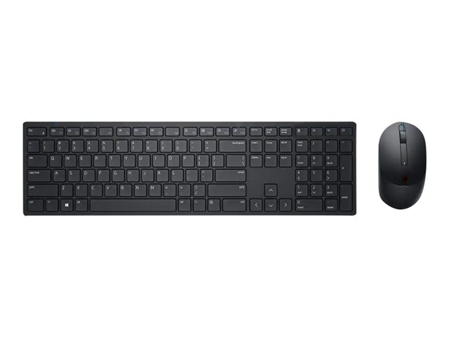 Dell Pro KM5221W - Keyboard and mouse set - wireless - 2.4 GHz - AZERTY - Belgium - black - for Latitude 5520