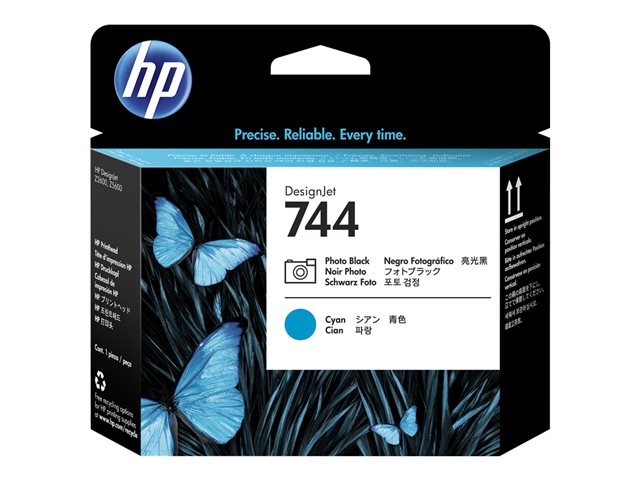 HP 744 - Cyan, photo black - printhead - for DesignJet HD Pro MFP, Z2600 PostScript, Z5600 PostScript