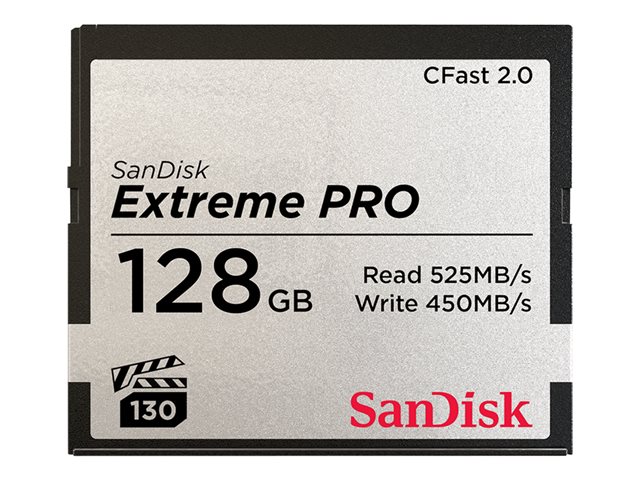 SanDisk Extreme Pro - Flash memory card - 128 GB - CFast 2.0