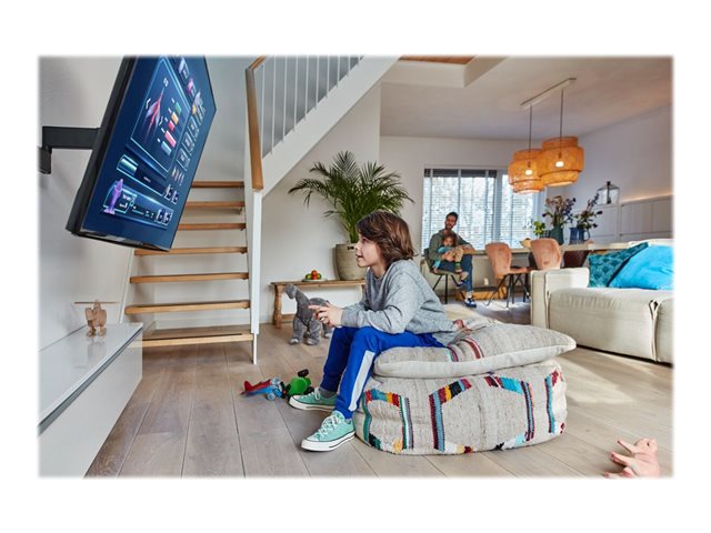 Vogel's Comfort TVM 3245 - Mounting kit (bracket, VESA adapter, cover) - full-motion - for flat panel - steel, hardened plastic - black - screen size: 19\"-43\" - wall-mountable