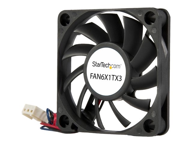 StarTech.com 60x10mm Replacement Ball Bearing Computer Case Fan w/ TX3 Connector - 3 pin case Fan - TX3 Fan - 60mm Fan (FAN6X1TX3) - System fan kit - 60 mm