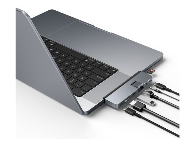 HyperDrive DUO Pro - Docking station - USB-C x 2 - HDMI, USB4 - 1GbE - for Apple MacBook Air (Early 2020, Late 2018, Mid 2017, Mid 2019, Mid 2022), MacBook Pro