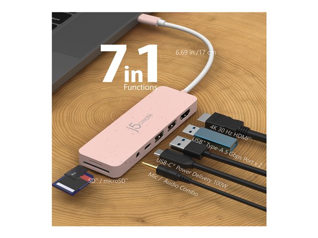 Eco-Friendly USB-C Multi-Port Hub with