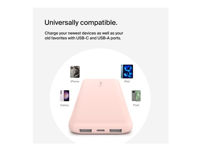 Belkin 10000 mAmp POWER BANK ROSE GOLD
