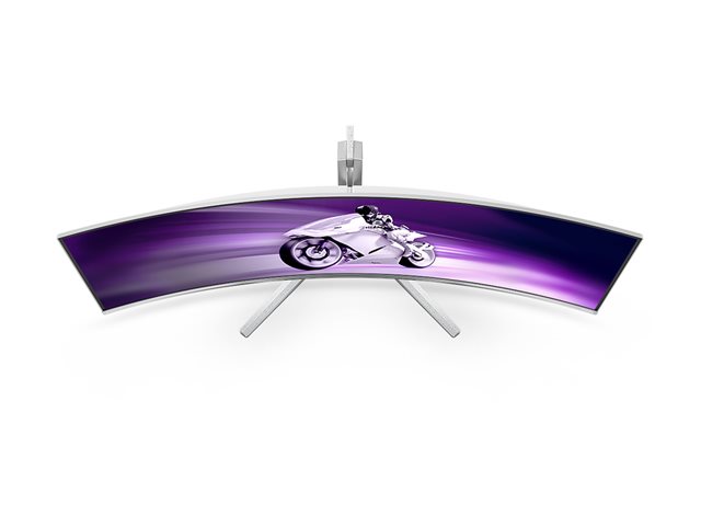 Philips Evnia 8000 49M2C8900L - OLED monitor - gaming - curved - 49\" (48.9\" viewable) - 5120 x 1440 Dual Quad HD @ 144 Hz - 1000 cd/m² - 1000000:1 - DisplayHDR 400 True Black - 0.03 ms - 2xHDMI, DisplayPort, USB-C - speakers with subwoofer - white
