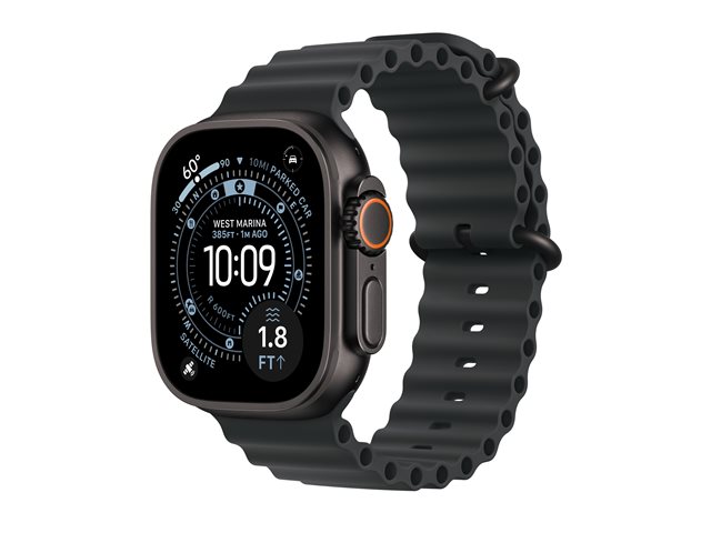 Apple Watch Ultra 3 GPS + Cellular 49mm Black Titanium Case with Black Ocean Band
