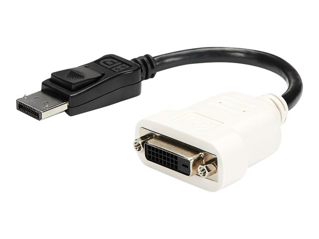 StarTech.com DisplayPort to DVI Adapter - 1920x1200 - Display Port to DVI Dongle - Passive DP to DVI-D Adapter (DP2DVI) - DisplayPort adapter - single link - DisplayPort (M) to DVI-D (F) - 24 cm - latched - for P/N: DK30CH2DEP, DK30CH2DEPUE, MST14DP123DP, TB3DK2DPPDUE, TB3DKDPMAW, TB3DKDPMAWUE