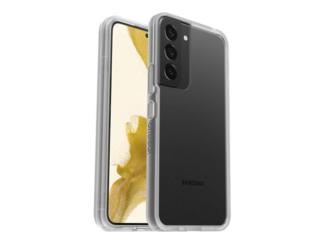 OtterBox React Series - Back cover for mobile phone - thermoplastic elastomer (TPE), polycarbonate - clear - for Samsung Galaxy S22